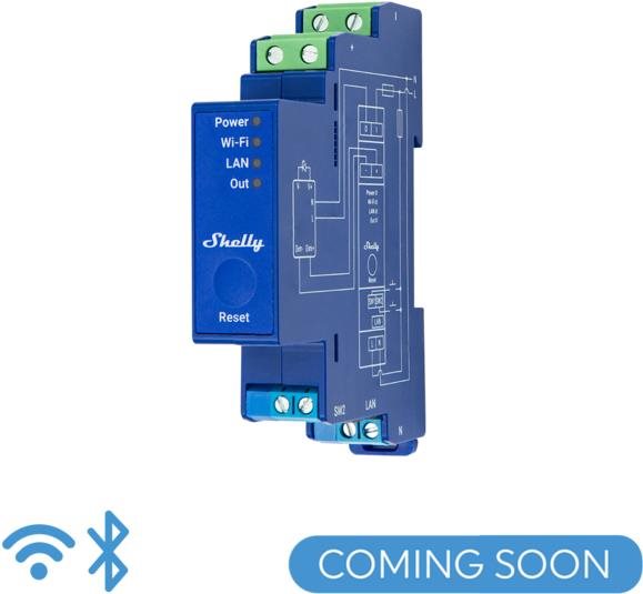 Shelly Pro stmievač 0 – 10 V na DIN lištu, WiFi, LAN