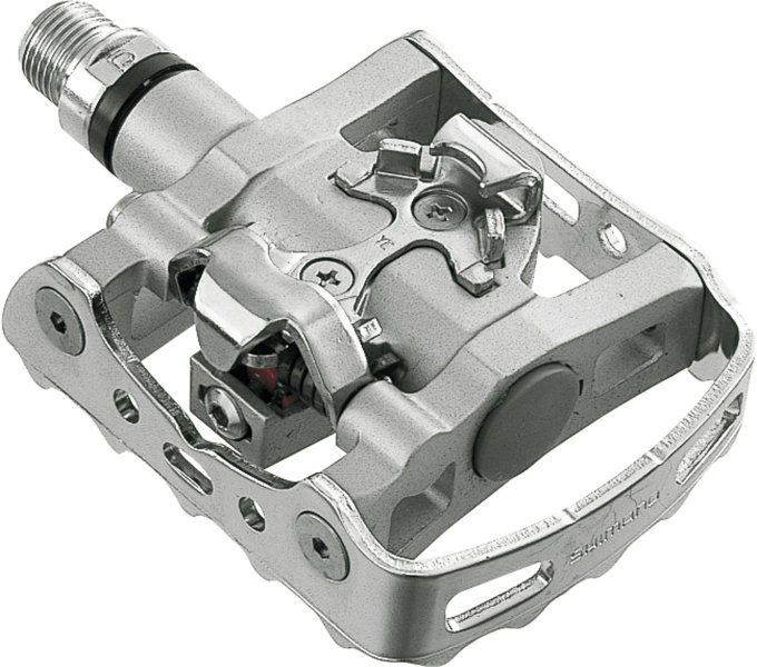 Shimano PD-M324 SPD zarážky SM-SH56 strieborné