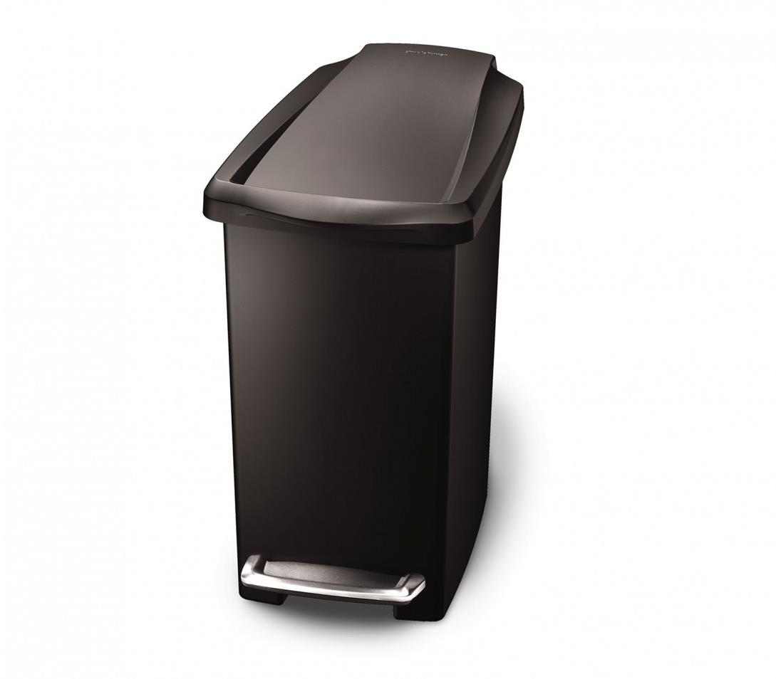 Simplehuman Pedálový 10 l, oceľový pedál, čierny