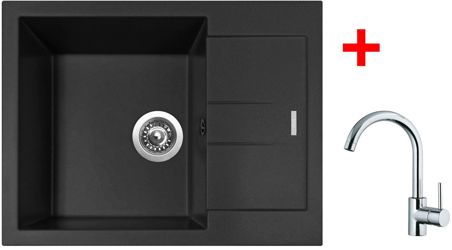 Sinks Amanda 650 Nanoblack + Mix 35