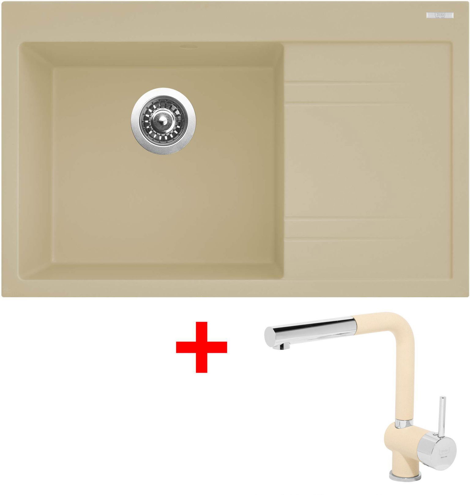 Sinks Rim 780 L Sahara + Mix 3 P GR
