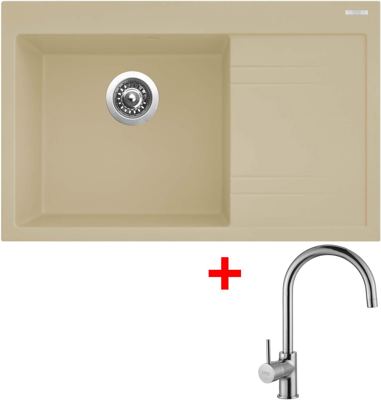 Sinks Rim 780 L Sahara + Vitalia