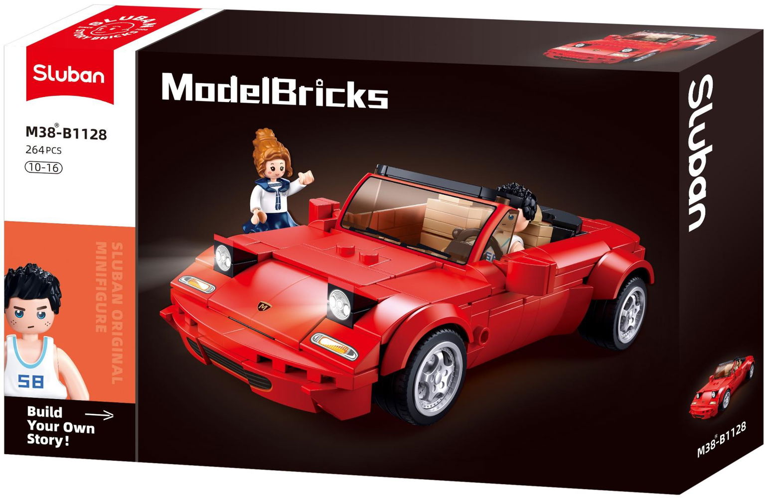 Sluban Model Bricks M38-B1128 Športové vozidlo MX5