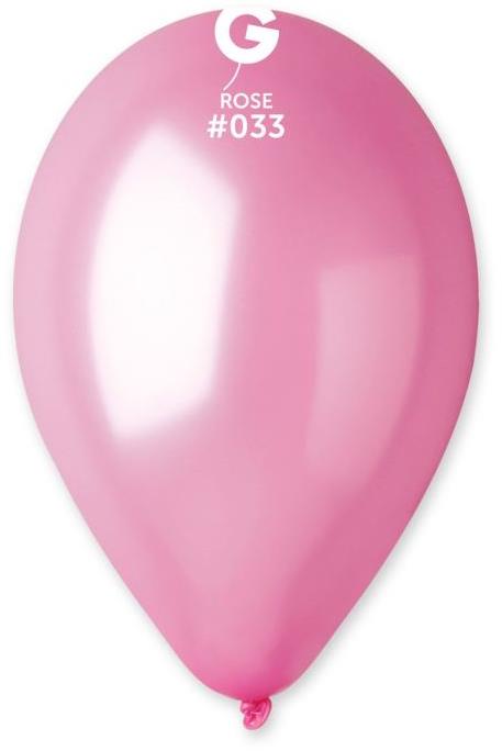 SMART BALLOONS metalické 100 ks ružové 26 cm