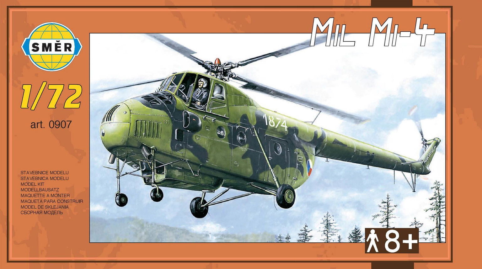 Směr Model Kit 0907 vrtuľník - Mil Mi-4