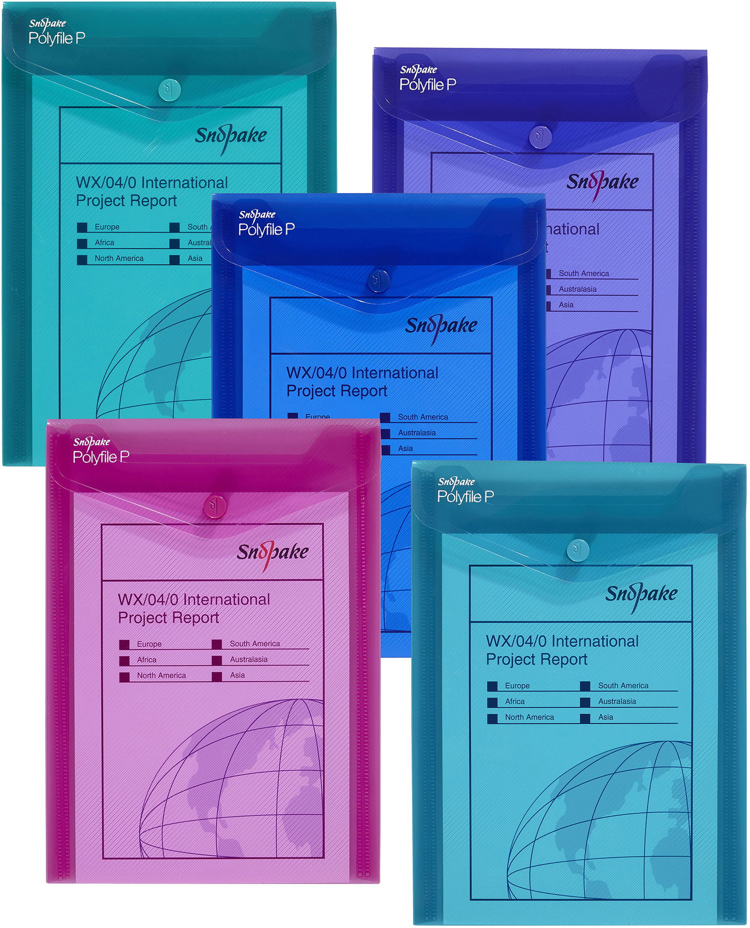 SNOPAKE Polyfile s cvokom P, A5, electra – balenie 5 ks