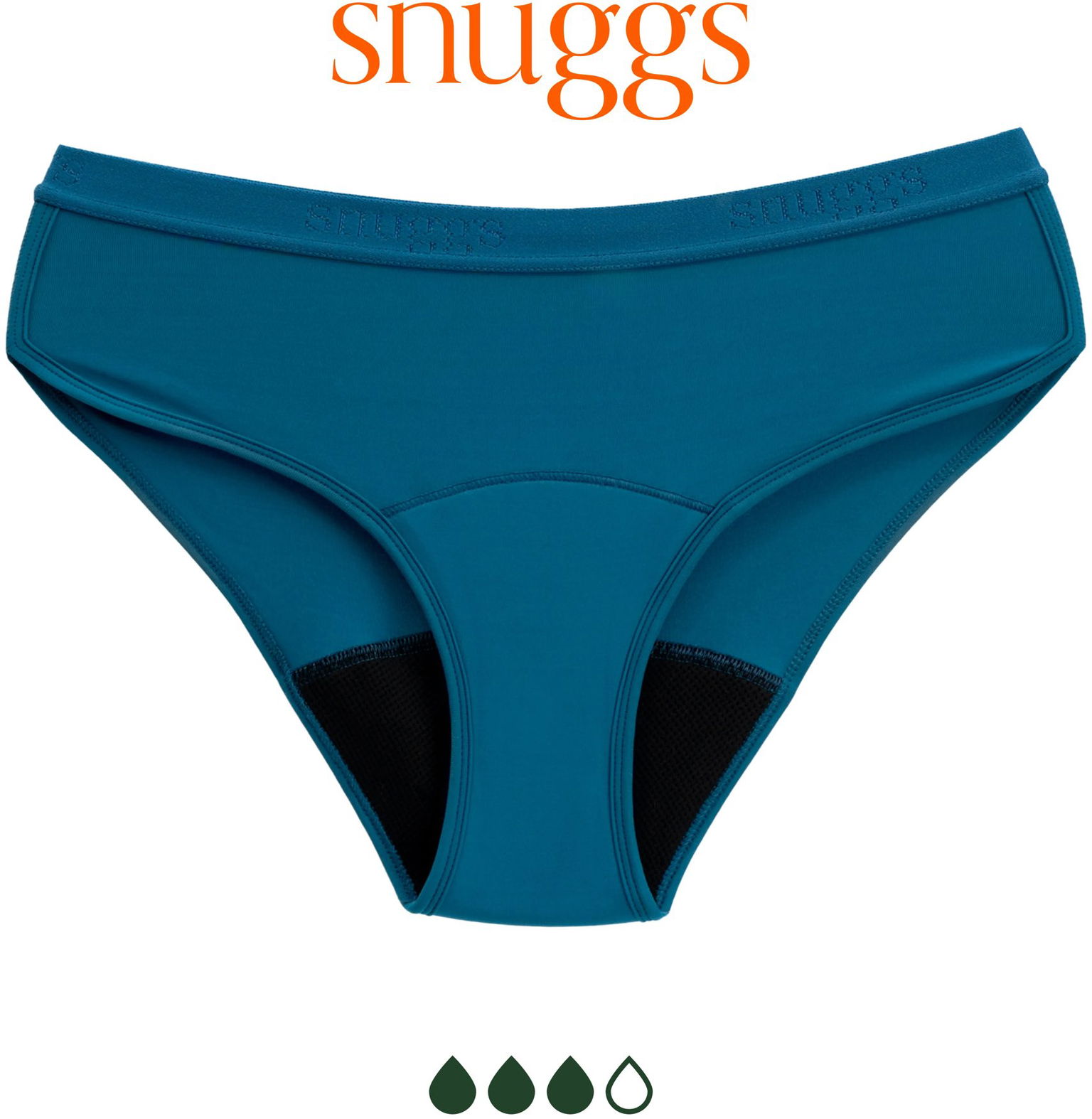 SNUGGS Active Classic Petrol na silnú menštruáciu, veľkosť S