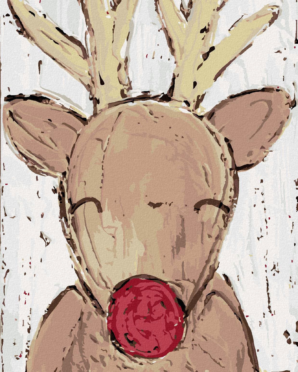 Sob Rudolf (Haley Bush), 80 × 100 cm, plátno napnuté na rám