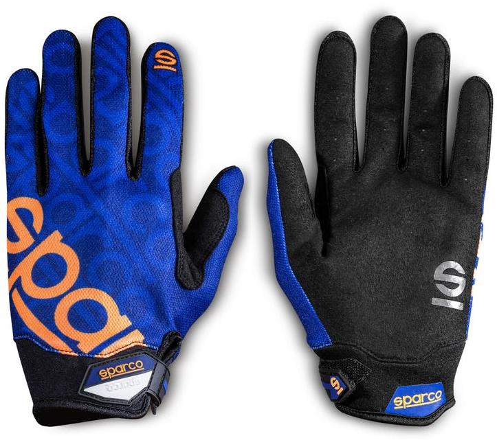 Sparco Meca-3 Rukavice pre mechanikov, farba modro-oranžová, veľkosť 9