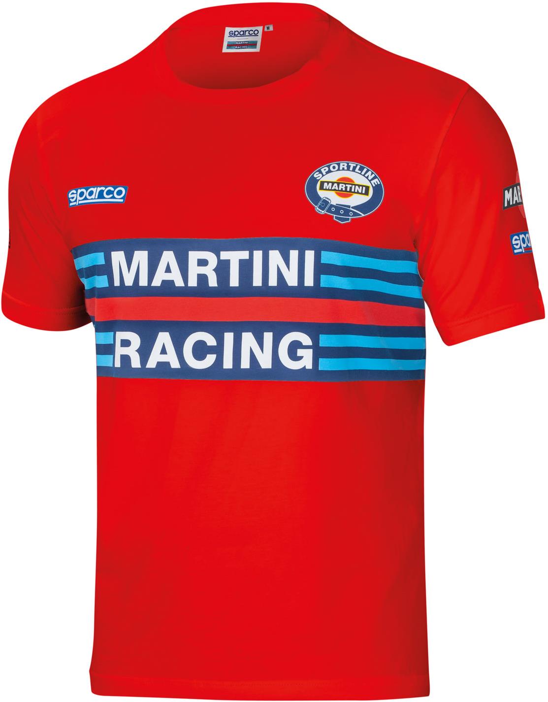 Sparco tričko Martini Racing, farba červená, veľkosť M