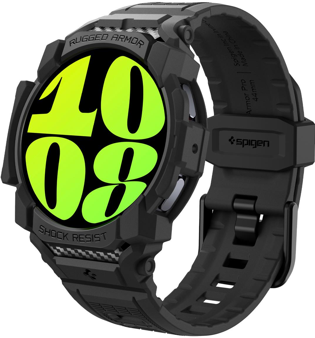 Spigen Rugged Armor Pro Matte black Samsung Galaxy Watch7 (44 mm)