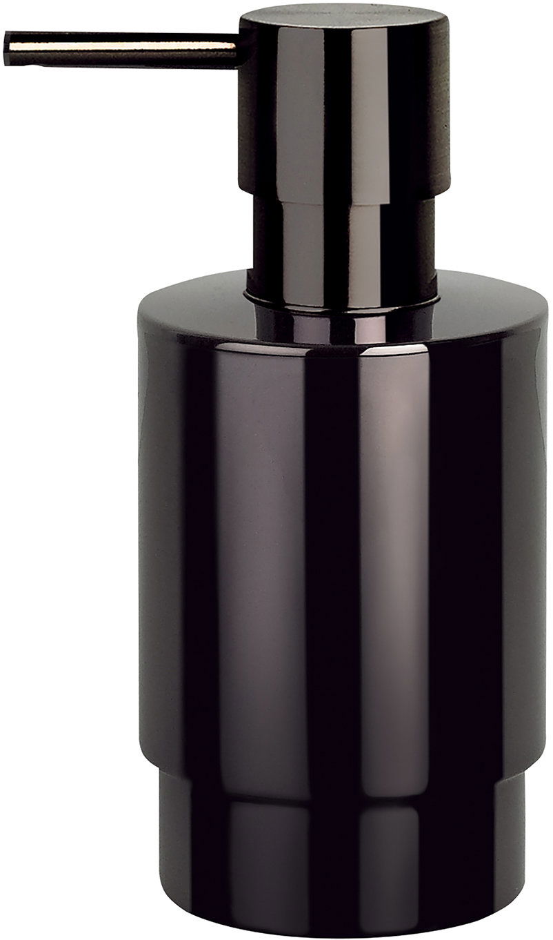 Spirella Dávkovač mydla NYO, 200 ml, čierna oceľ