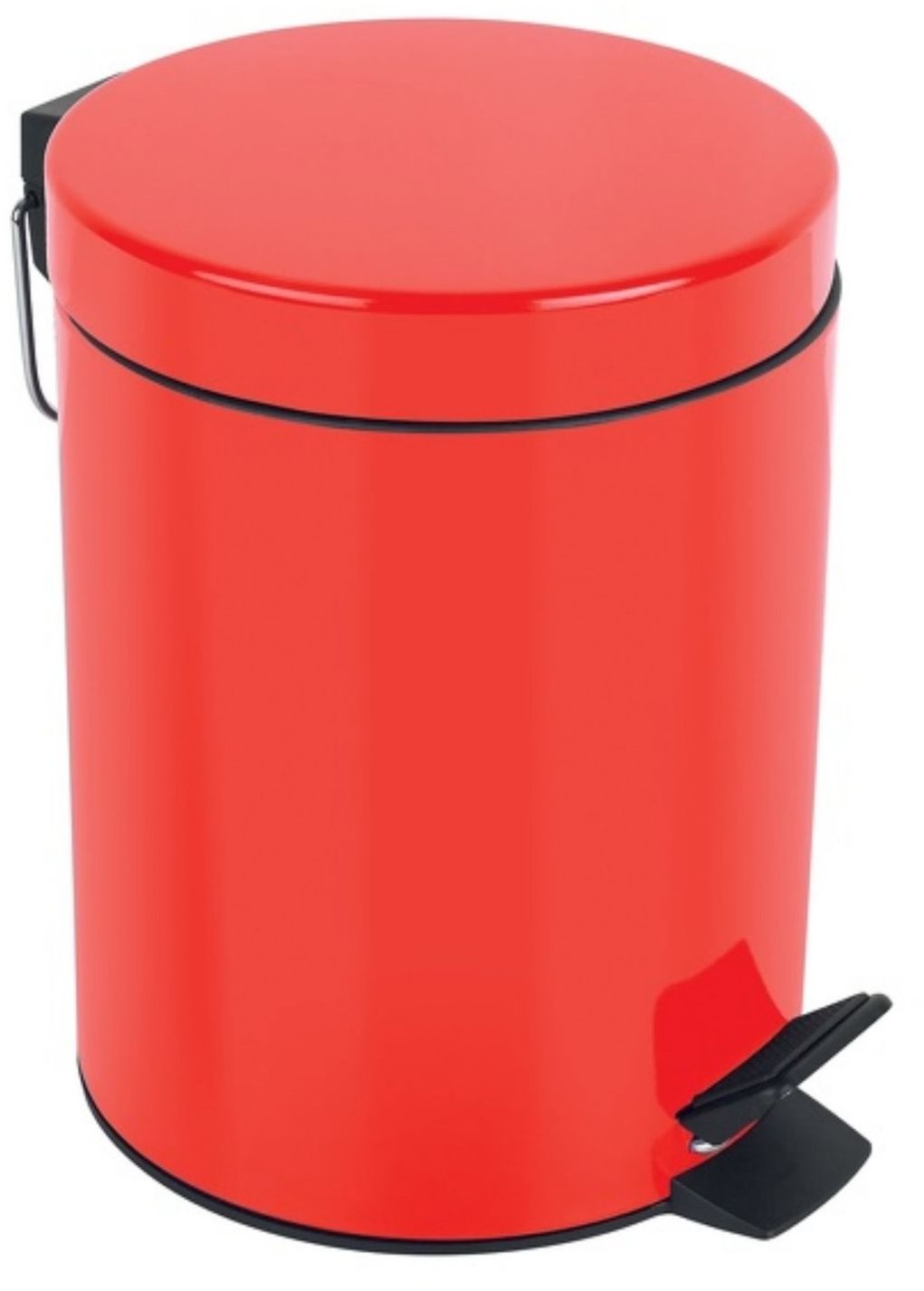Spirella pedálový odpadkový kôš Sydney, červený, oceľ, 3 l