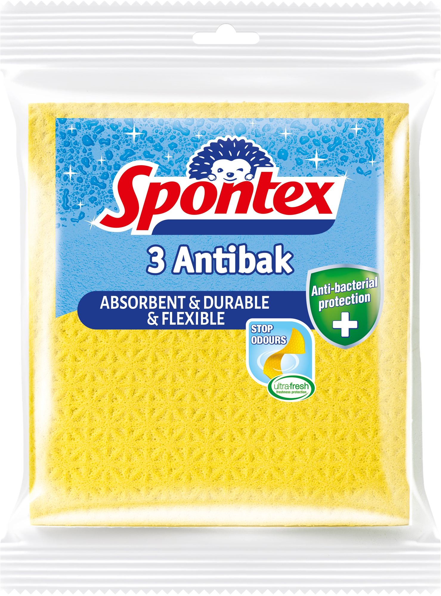 SPONTEX Antibak hubová utierka 3 ks