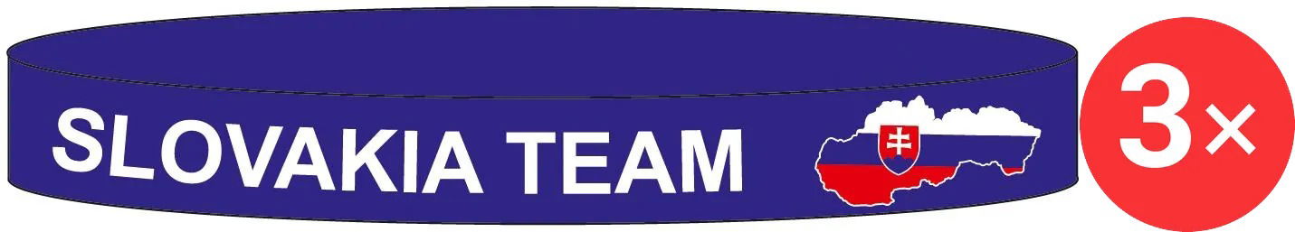 SPORTTEAM® Náramok silikón SR 2 3 ks