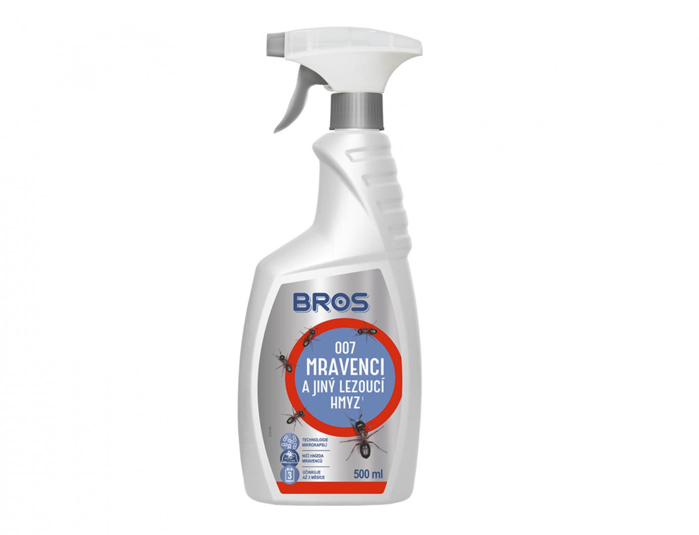 Sprej BROS proti mravcom a lezúcemu hmyzu 500 ml