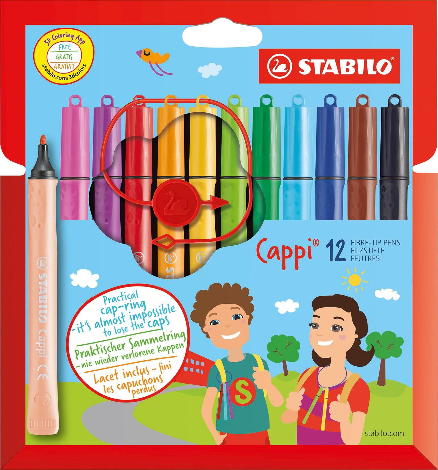 STABILO Cappi, 12 ks, puzdro