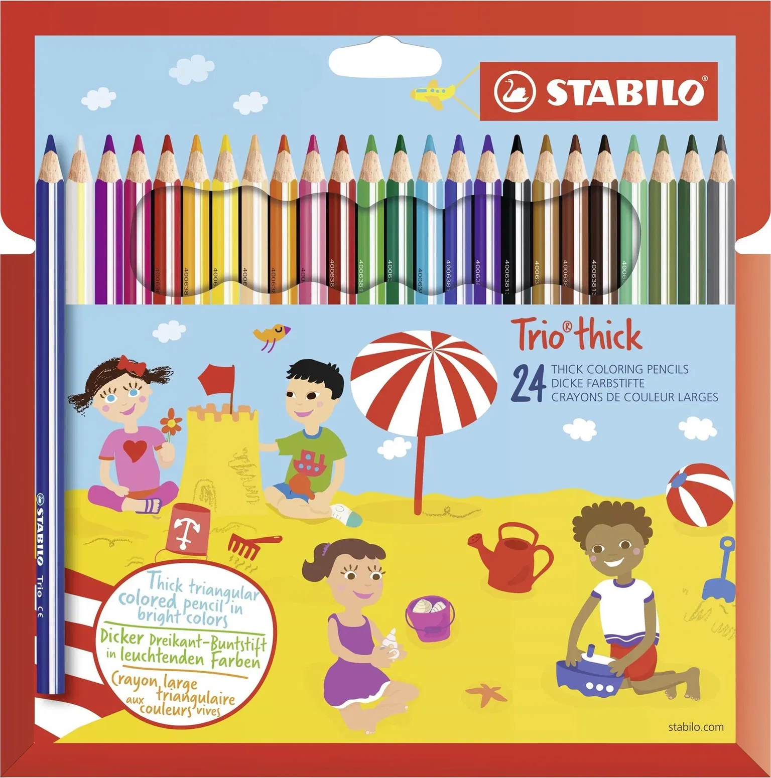 STABILO Trio thick 24 farieb