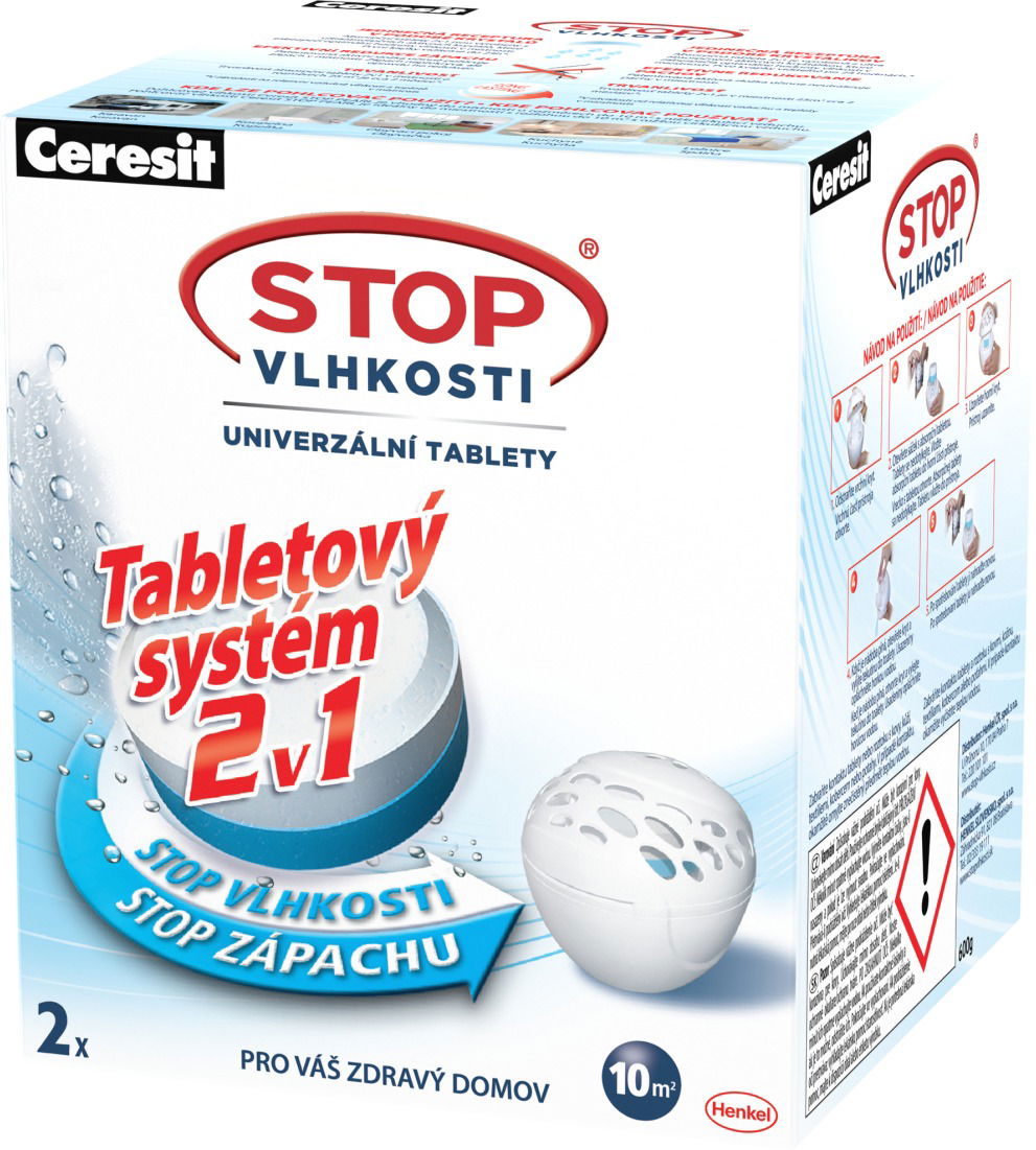STOP VLHKOSTI Micro 2 v 1 náhradné tablety 2× 300 g
