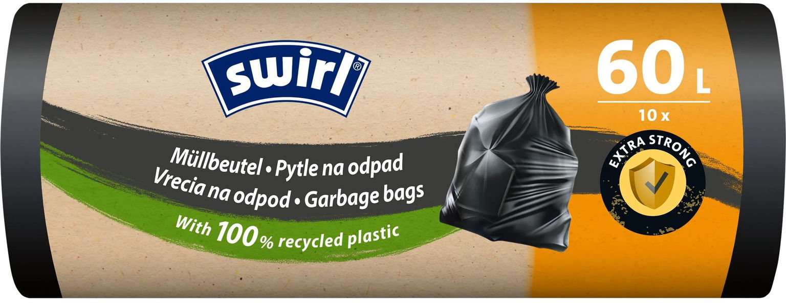 SWIRL Vrecia na odpad 60 l, 10 ks