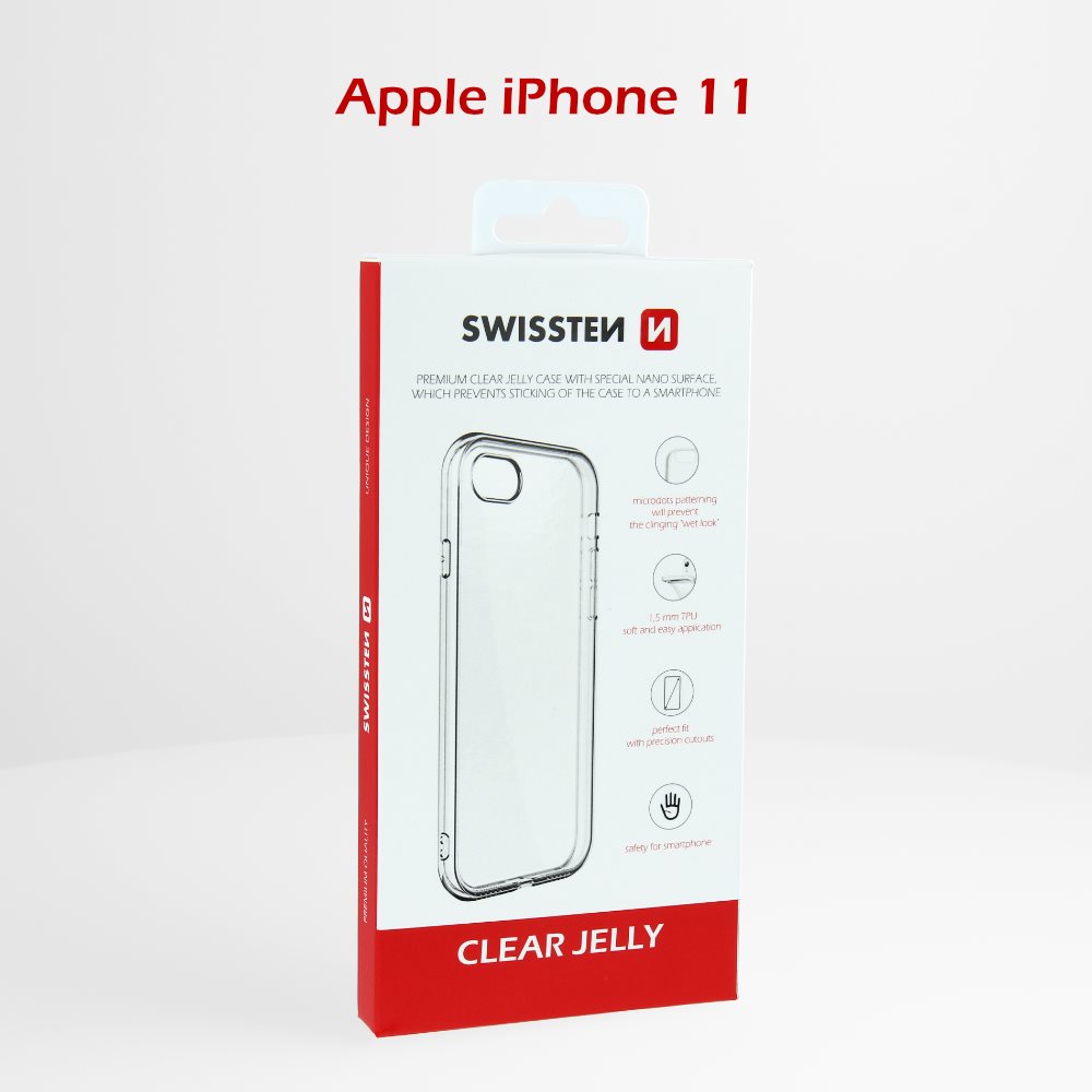 Swissten Clear Jelly pre Apple iPhone 11
