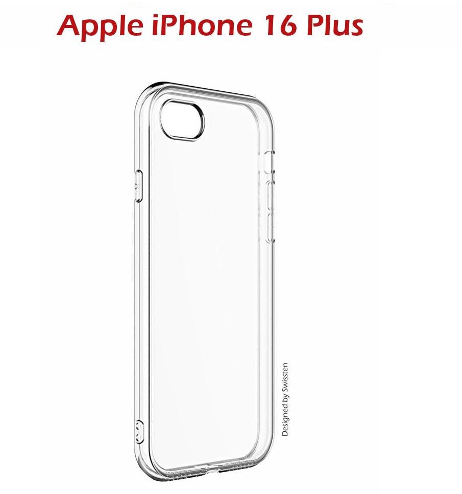 Swissten Clear Jelly pre iPhone 16 Plus transparentný