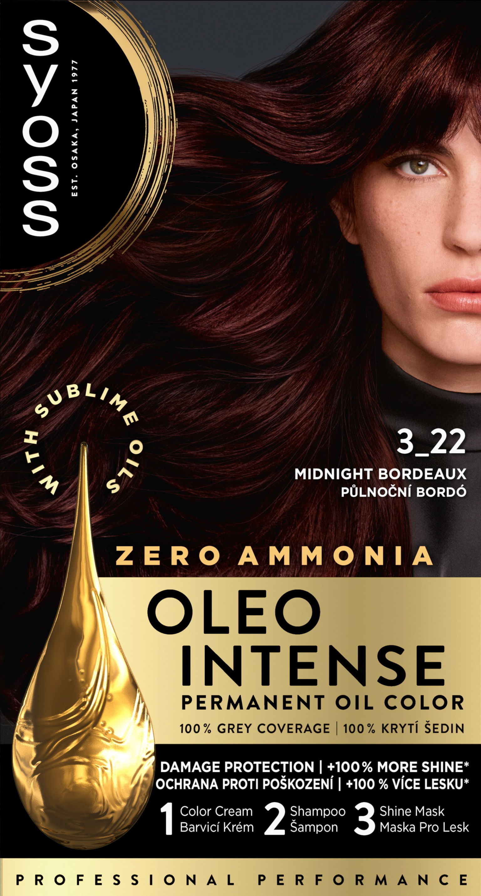 SYOSS Oleo Intense 3 – 22 Polnočná bordó 50 ml