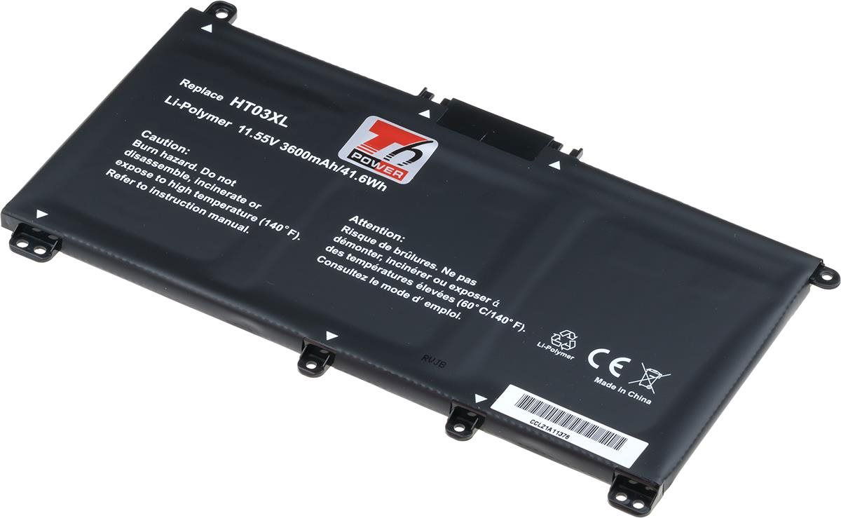 T6 Power do Hewlett Packard 15-db0040 serie, Li-Poly, 11,55 V, 3600 mAh (41 Wh), čierna