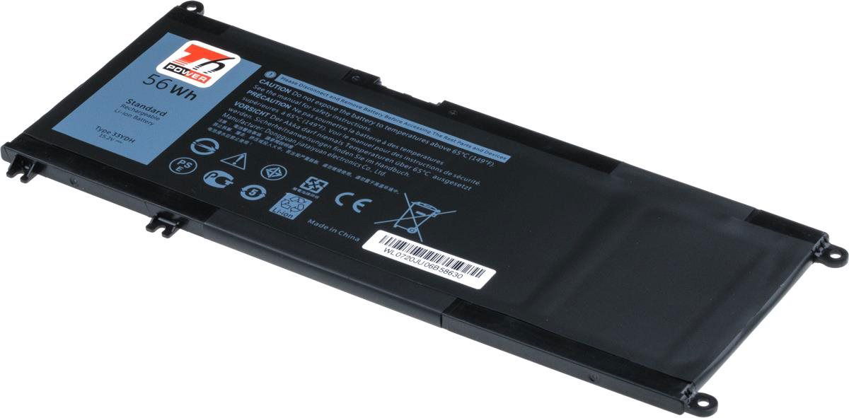 T6 Power do notebooku Dell W7NKD, Li-Poly, 15,2 V, 3680 mAh (56 Wh), čierne