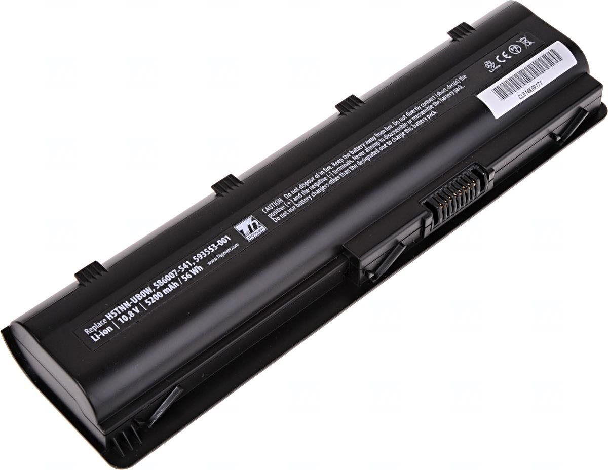 T6 Power oo notebooku Hewlett Packard 593553-001, Li-Ion, 10,8 V, 5200 mAh (56 Wh), čierna