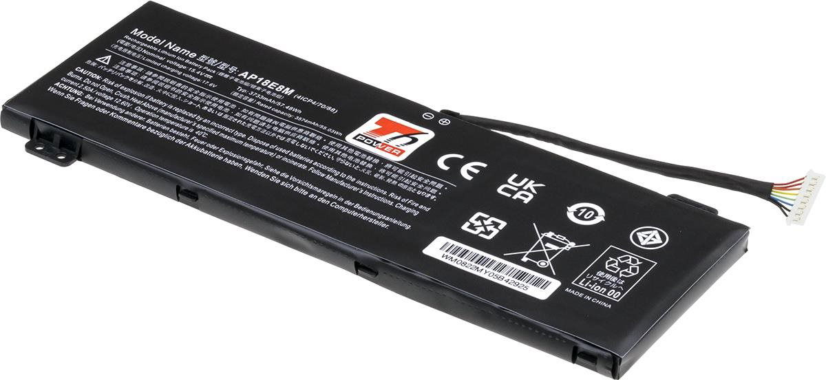 T6 Power pre Acer Nitro 7 AN715-52, Li-Poly, 3730 mAh (57,4 Wh), 15,4 V