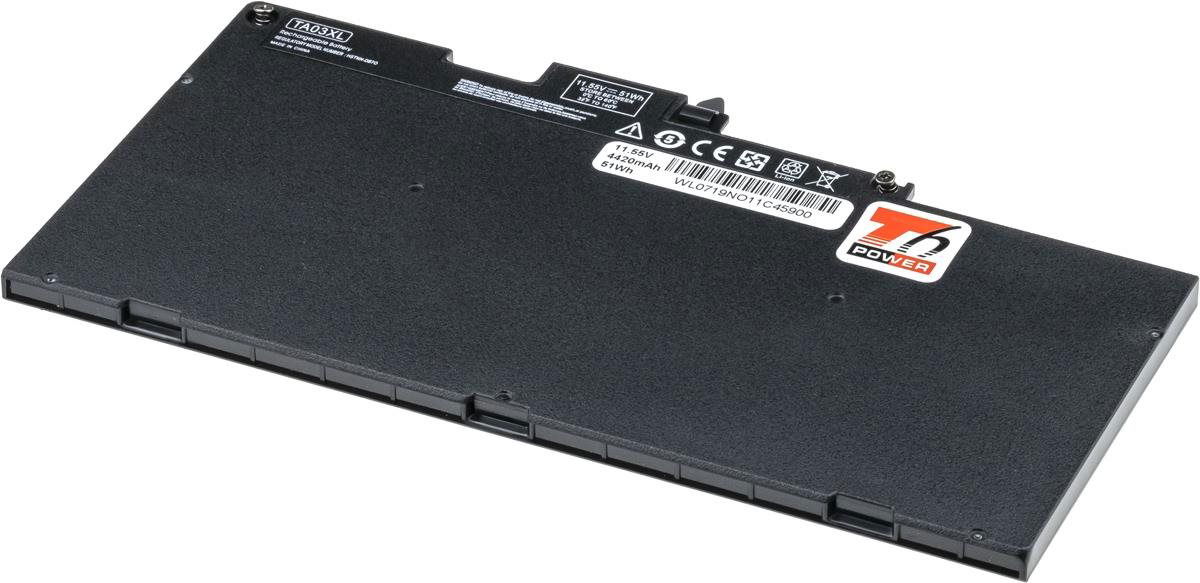 T6 Power pre Hewlett Packard EliteBook 755 G4, Li-Poly, 11,55 V, 4420 mAh (51 Wh), čierna