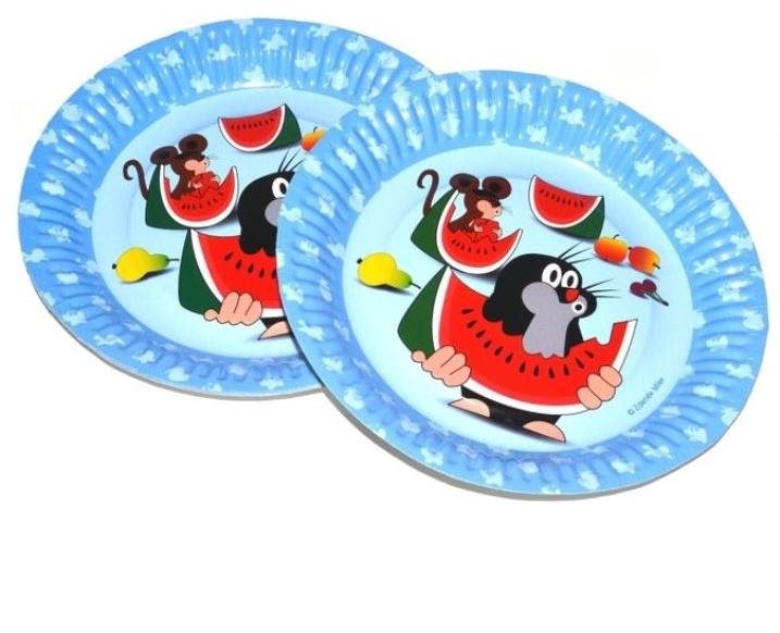 Tácka Párty krtko - krtko a kamaráti 6 ks, 18 cm
