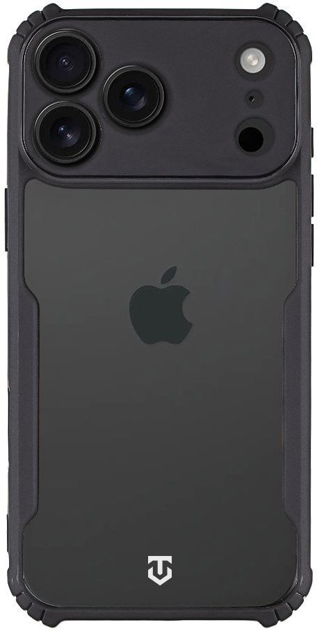 Tactical Quantum Stealth Kryt pre Apple iPhone 17 Pro Max Clear/Black