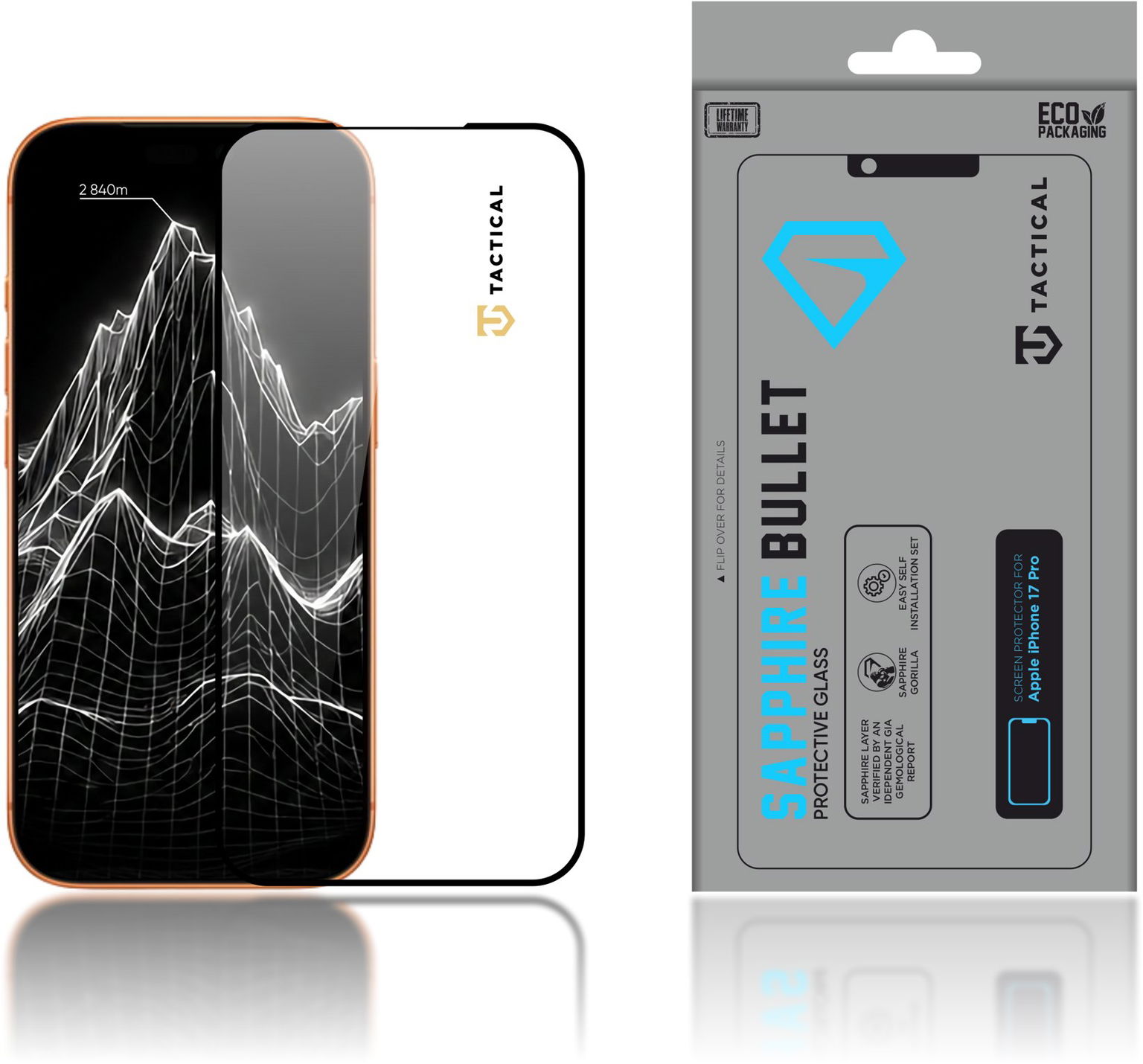 Tactical Sapphire Bullet sklo na Apple iPhone 17 Pro