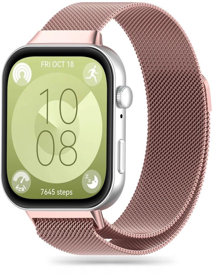 Tech-Protect Milanese na Huawei Watch Fit 3, ružovo zlatý