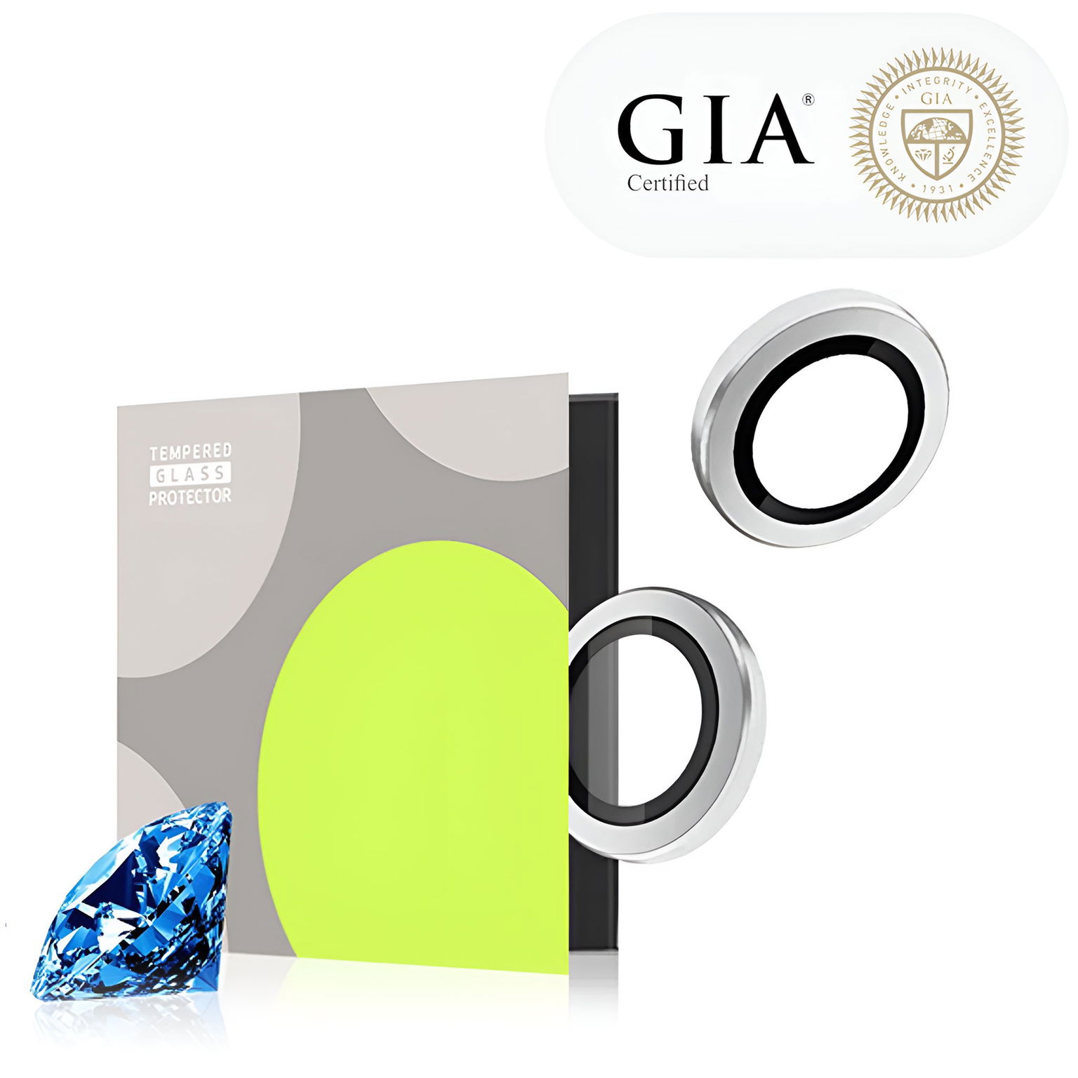 Tempered Glass Protector zafírové pre iPhone 17 / 16 / 16 Plus + GIA certifikát
