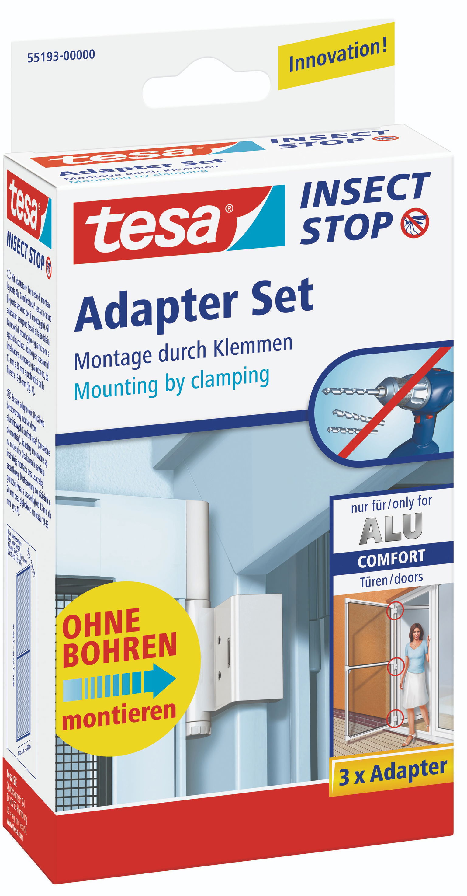 tesa Sada na zavesenie rámu COMFORT, biela