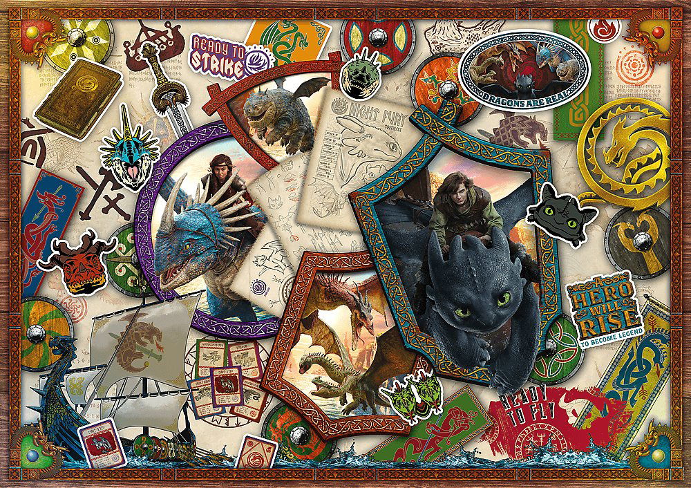 TREFL Puzzle Ako vycvičiť draka 1000 dielikov