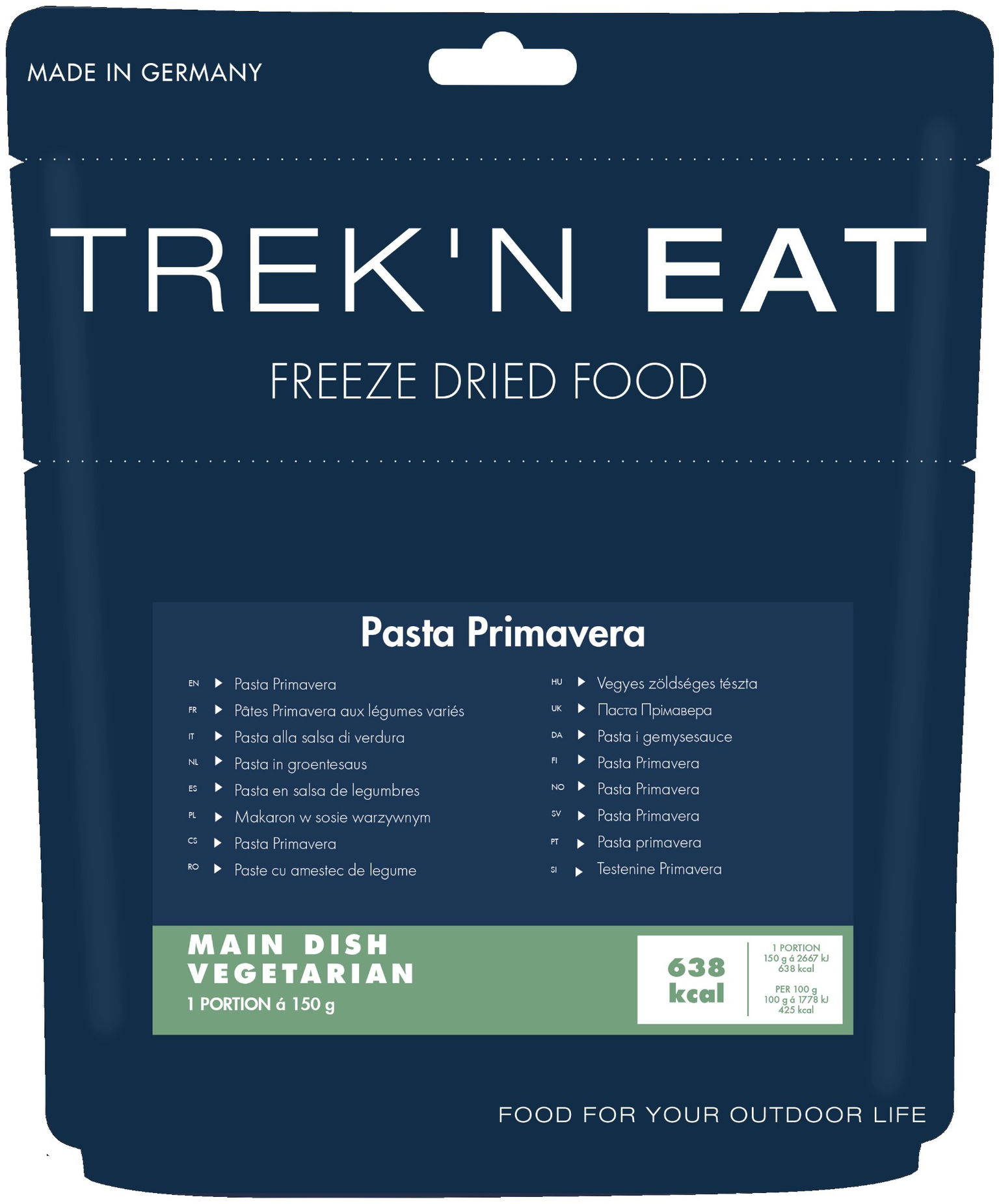Trek'n eat Pasta primavera