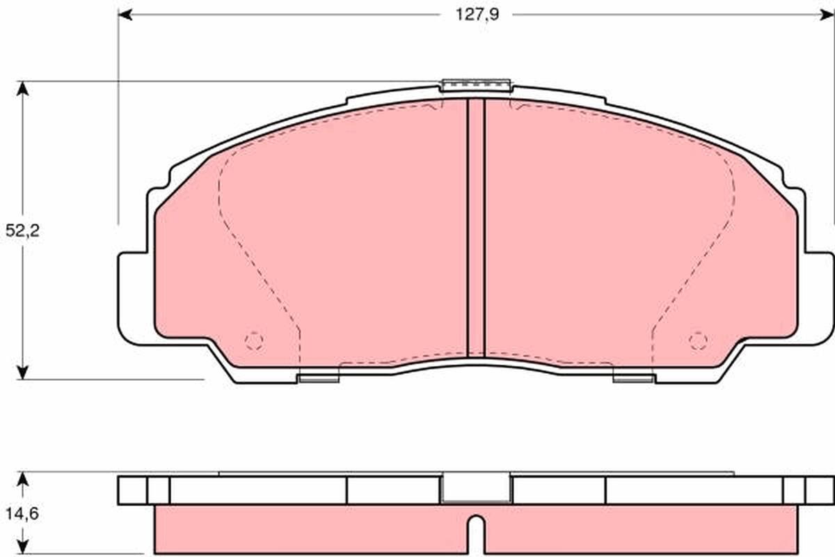 TRW Brzdové doštičky GDB1135