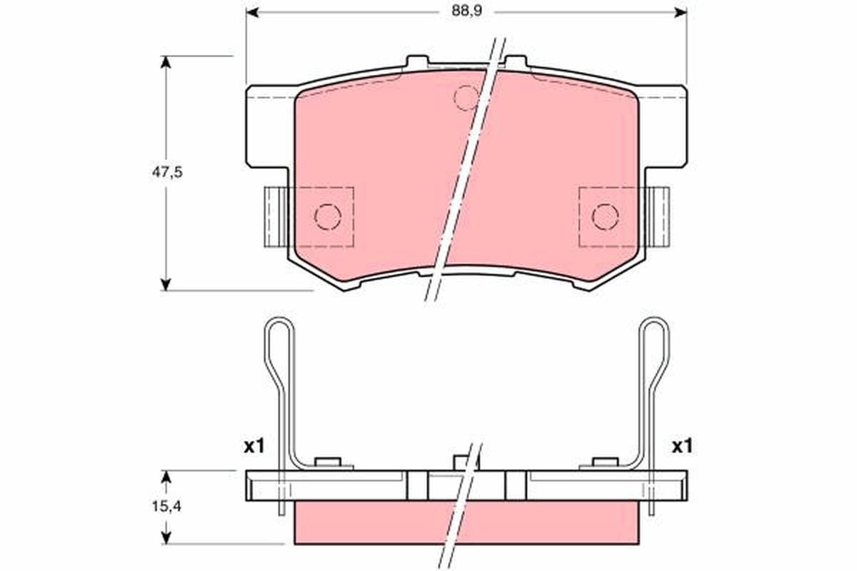 TRW Brzdové doštičky GDB3191