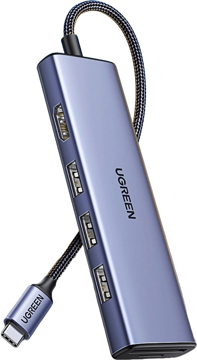 UGREEN 5-in-1 USB-C to HDMI/3*USB 3.0/SD + TF