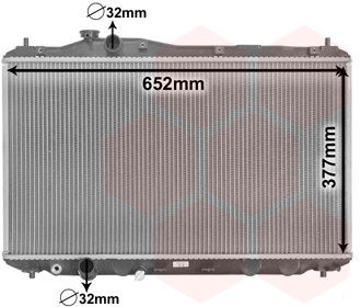 VAN WEZEL chladič, chladenie motora 25002701