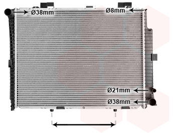 VAN WEZEL chladič, chladenie motora 30002208