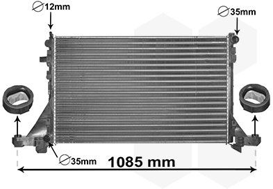 VAN WEZEL chladič, chladenie motora 43012560