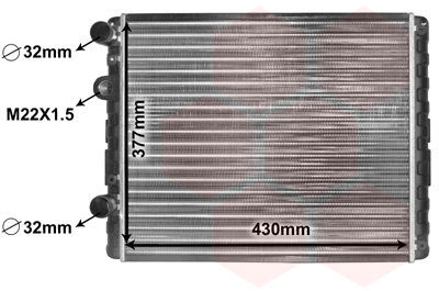 VAN WEZEL chladič, chladenie motora 58002129