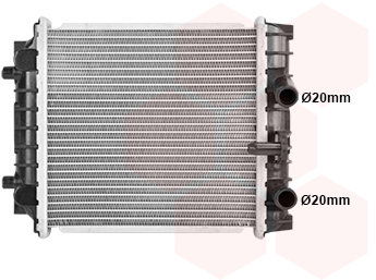 VAN WEZEL chladič, chladenie motora 58012720