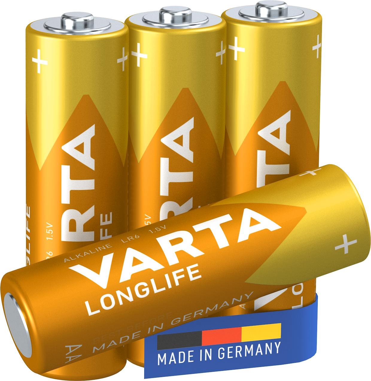 VARTA alkalická batéria Longlife AA 4 ks