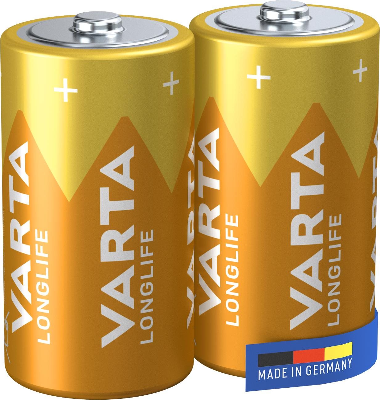 VARTA alkalická batéria Longlife C 2 ks